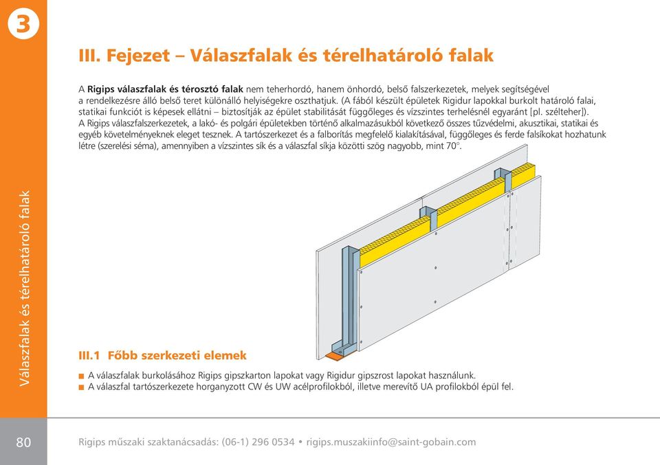 III. Fejezet Válaszfalak és térelhatároló falak - PDF Ingyenes letöltés