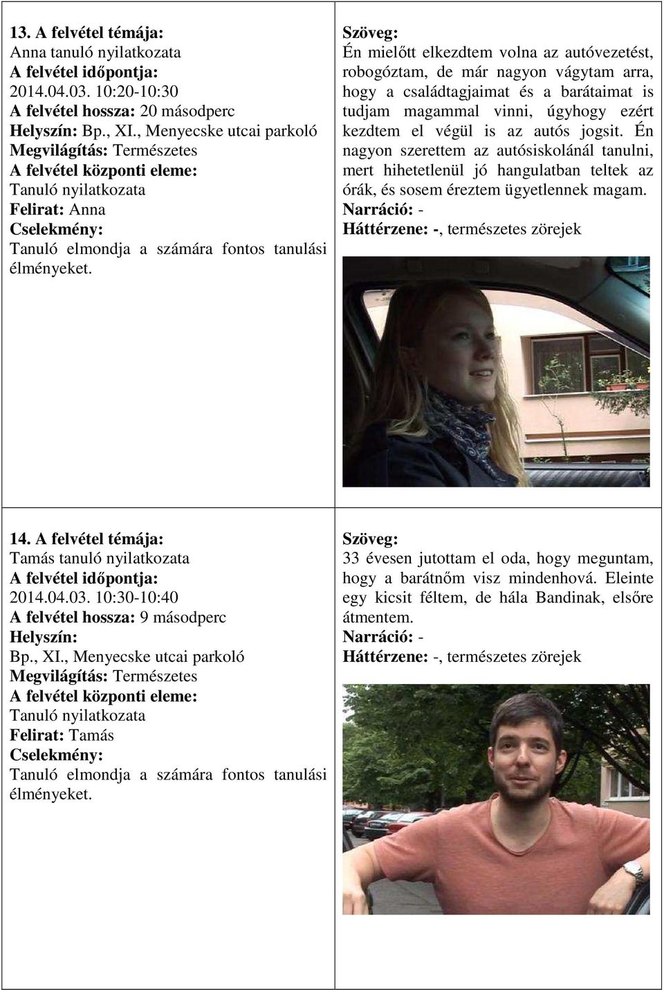Én mielőtt elkezdtem volna az autóvezetést, robogóztam, de már nagyon vágytam arra, hogy a családtagjaimat és a barátaimat is tudjam magammal vinni, úgyhogy ezért kezdtem el végül is az autós jogsit.