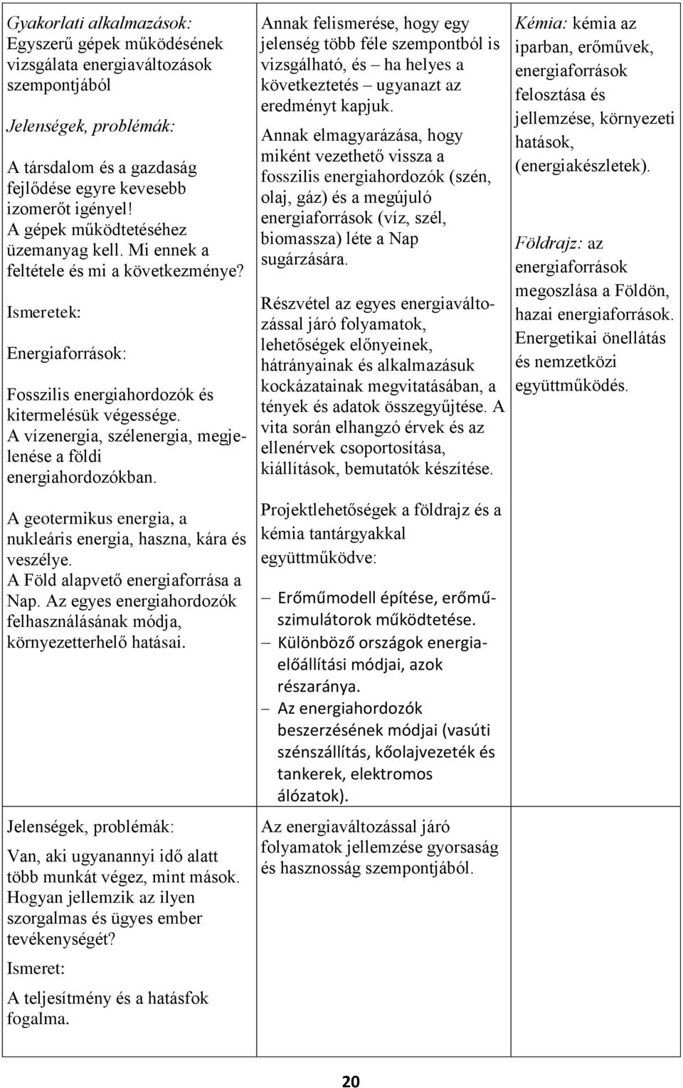 A vízenergia, szélenergia, megjelenése a földi energiahordozókban. A geotermikus energia, a nukleáris energia, haszna, kára és veszélye. A Föld alapvető energiaforrása a Nap.