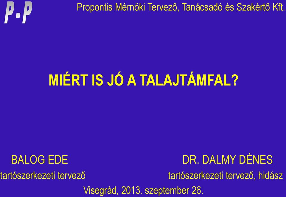 DALMY DÉNES tartószerkezeti tervező