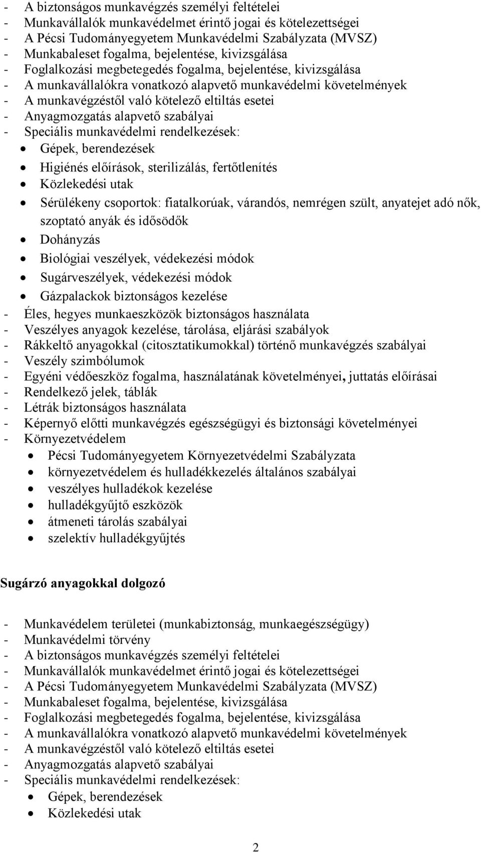 Gázpalackok biztonságos kezelése - Rákkeltő anyagokkal (citosztatikumokkal) történő munkavégzés