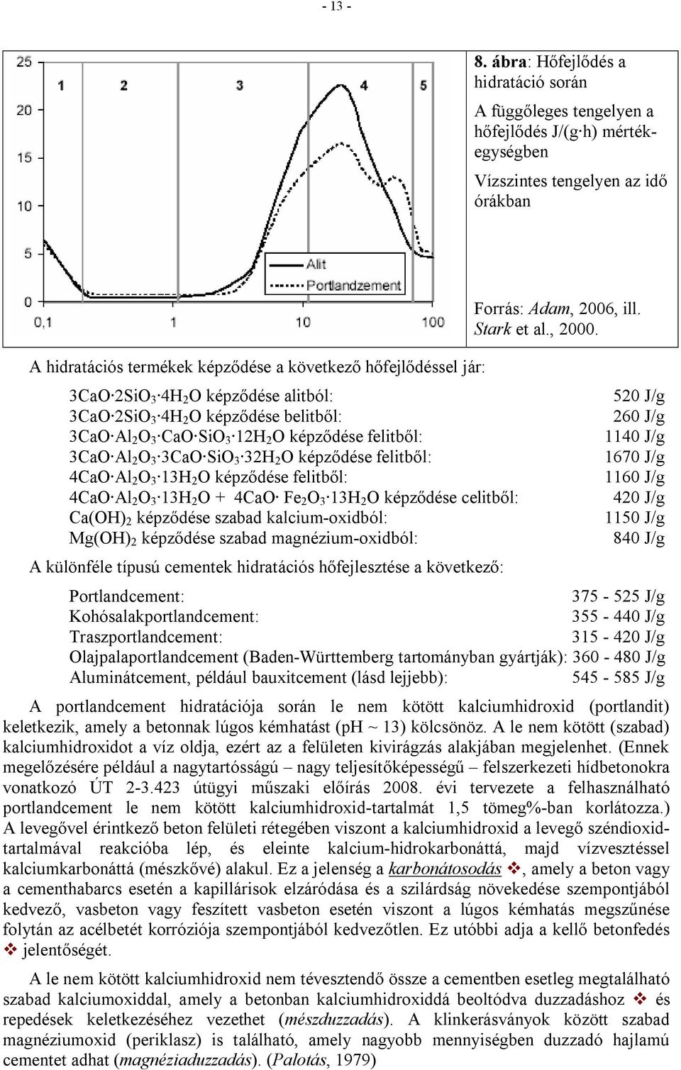Forrás: Adam, 2006, ill. Stark et al., 2000.