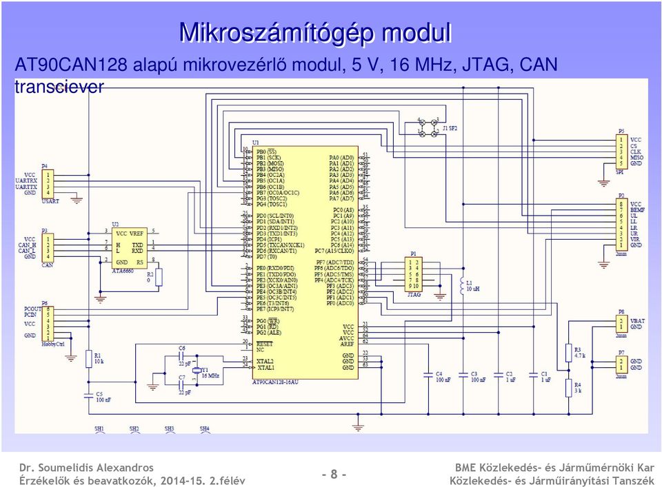 mikrovezérlő modul, 5 V,