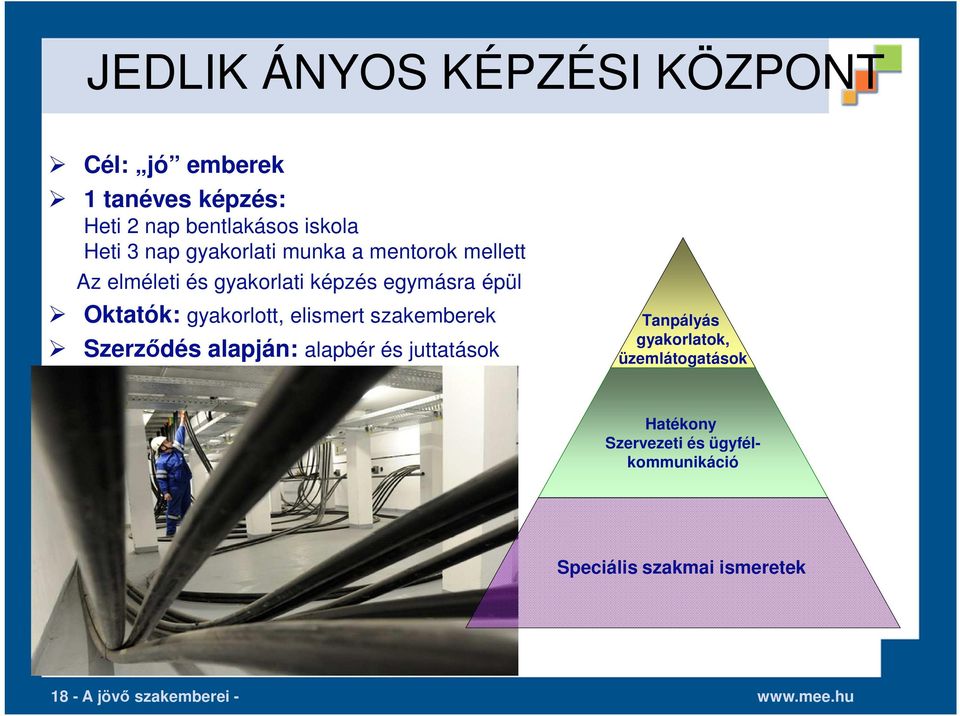 gyakorlott, elismert szakemberek Szerződés alapján: alapbér és juttatások Tanpályás gyakorlatok,