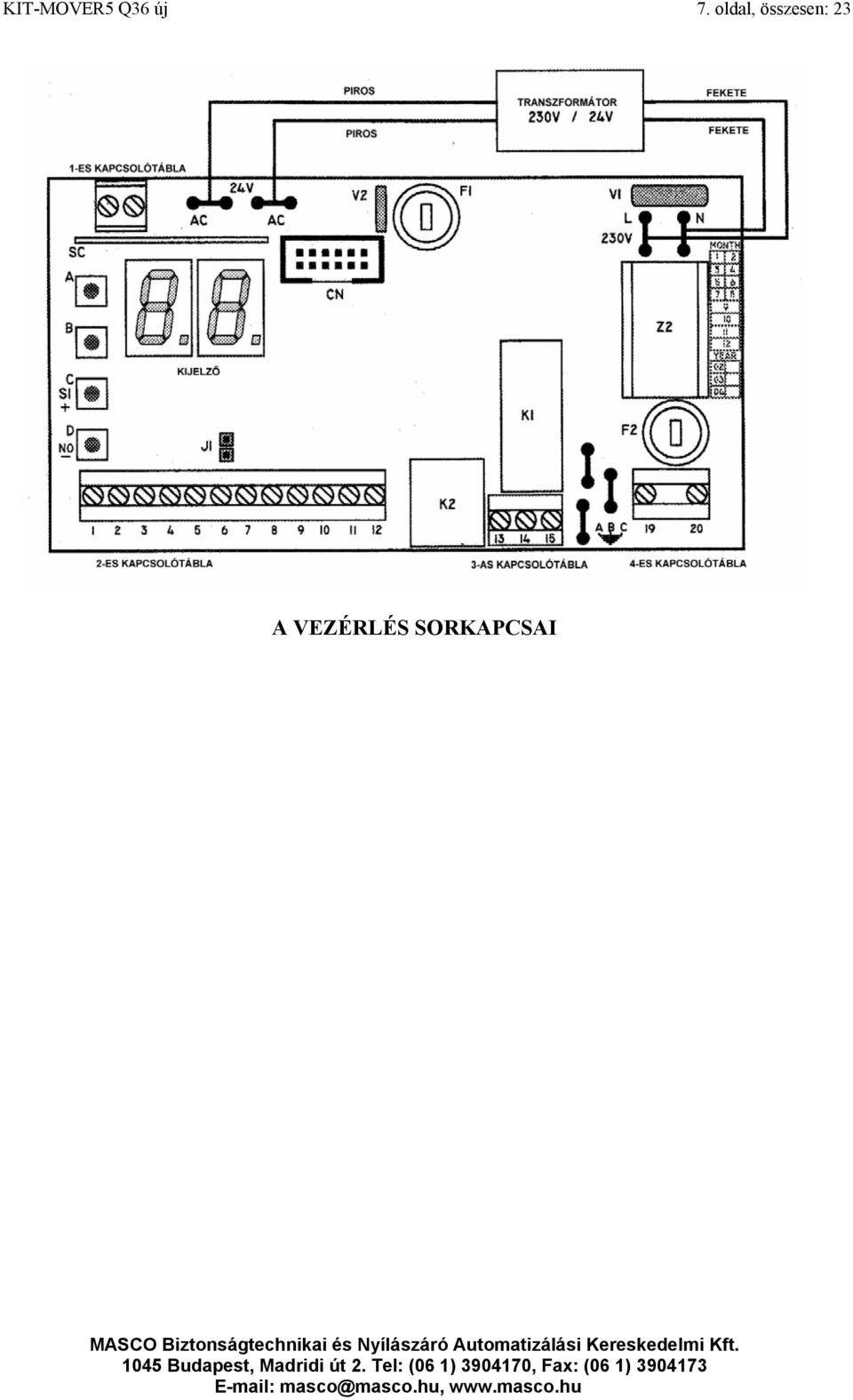 összesen: 23 A