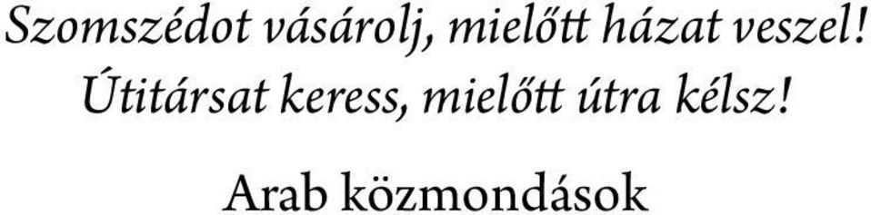 Útitársat keress,