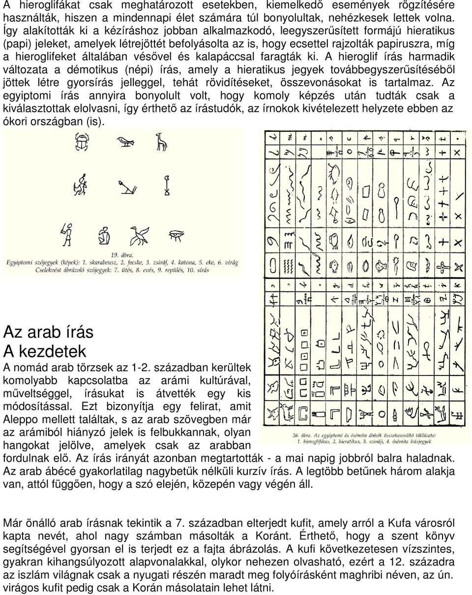 hieroglifeket általában vésıvel és kalapáccsal faragták ki.