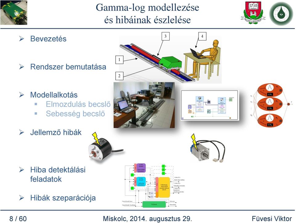 Sebesség becslő Jellemző hibák Hiba detektálási