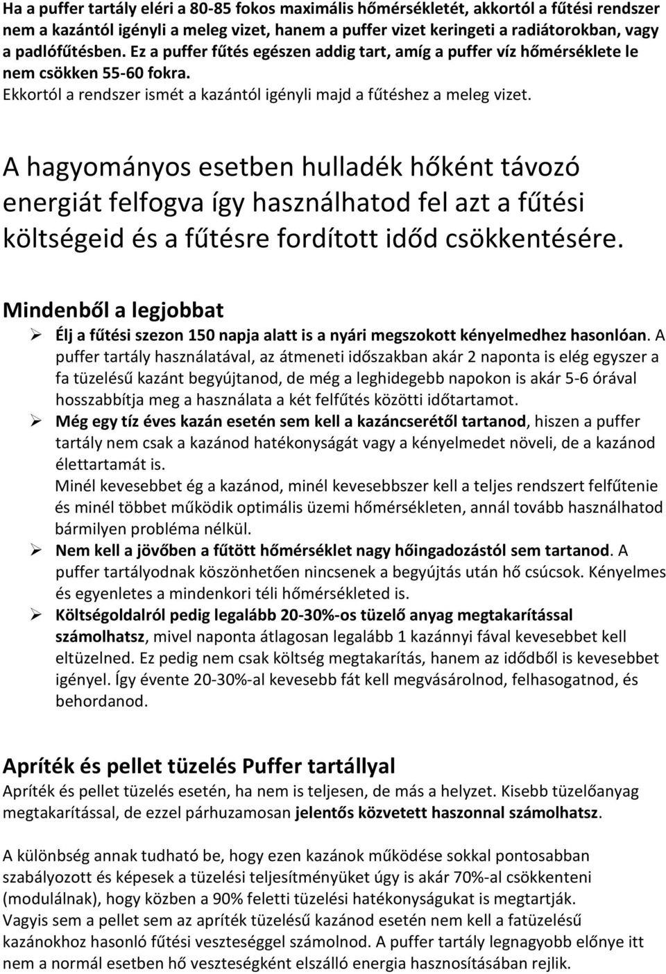 Puffer tartály kisokos - PDF Ingyenes letöltés