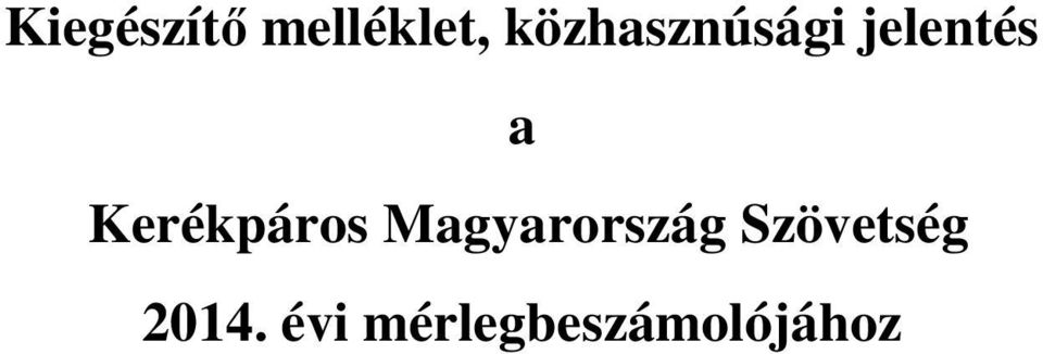 Kerékpáros Magyarország