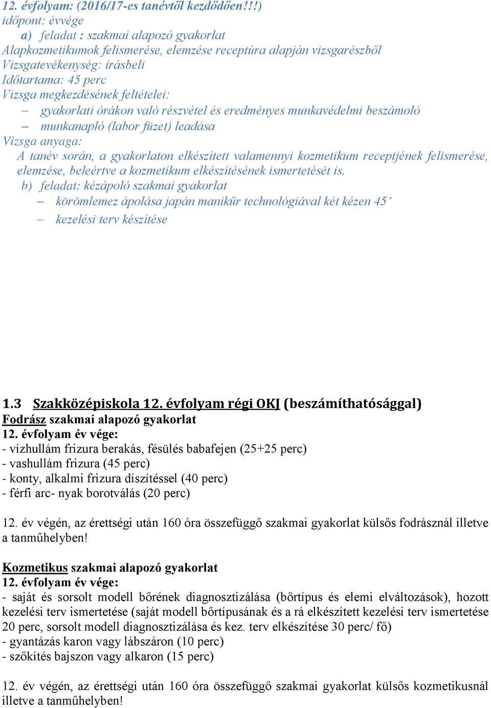 1.1 A szakmai gyakorlati vizsgák ütemezése - PDF Free Download