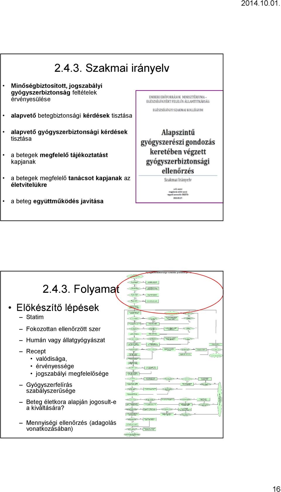 betegek megfelelő tanácsot kapjanakaz életvitelükre a beteg együttműködés javítása 2.4.3. Folyamat I.