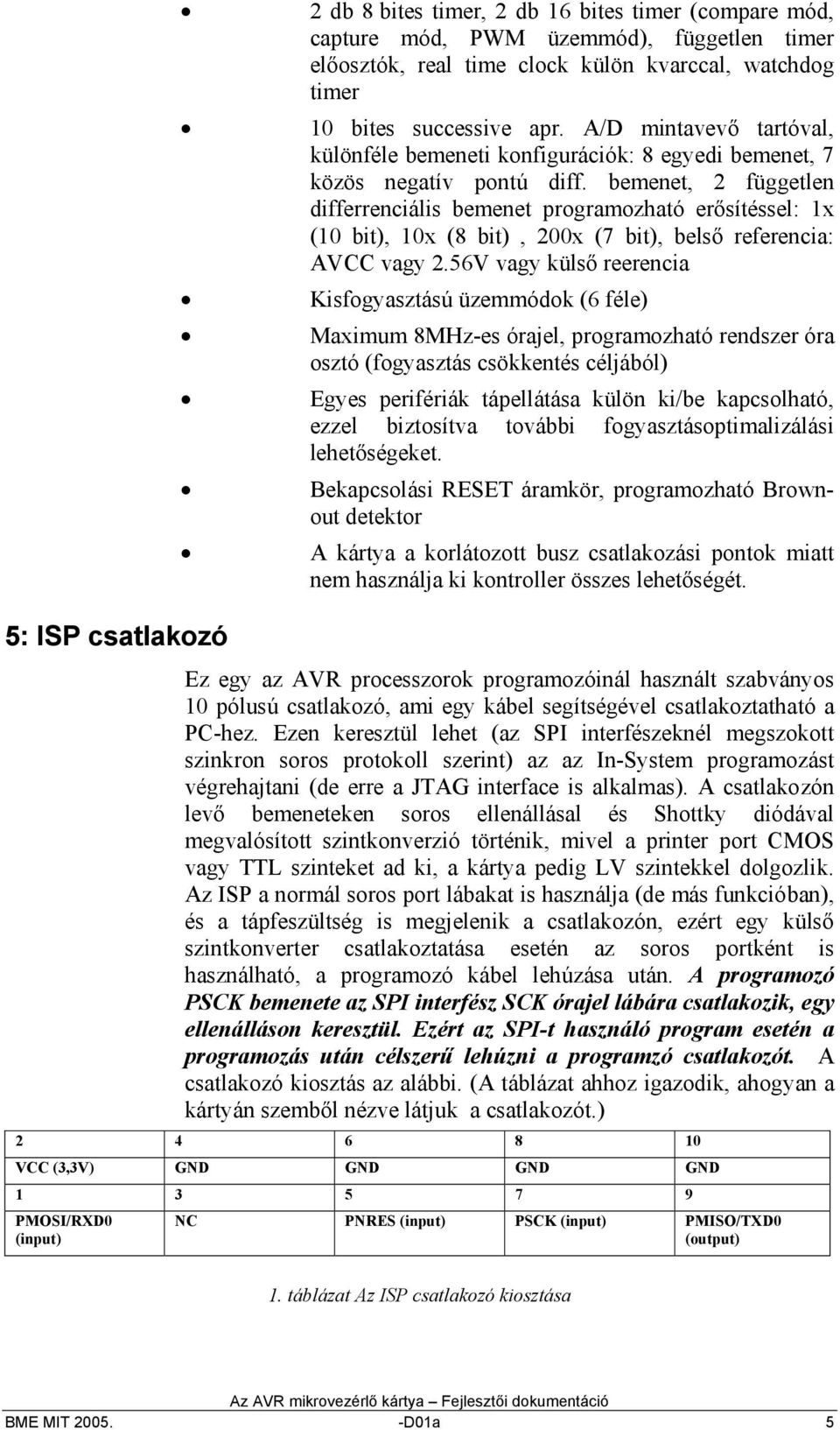 bemenet, független differrenciális bemenet programozható erősítéssel: x (0 bit), 0x (8 bit), 00x (7 bit), belső referencia: A vagy.