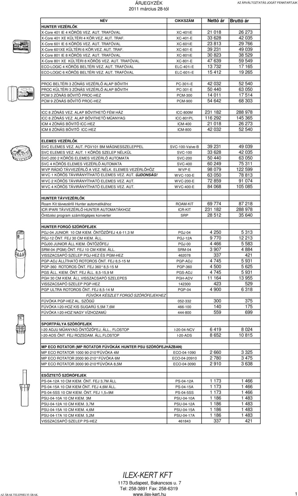 AUT. TRAFÓVAL ELC-401i-E 13 732 17 165 ECO-LOGIC 6 KÖRÖS BELTÉRI VEZ. AUT.