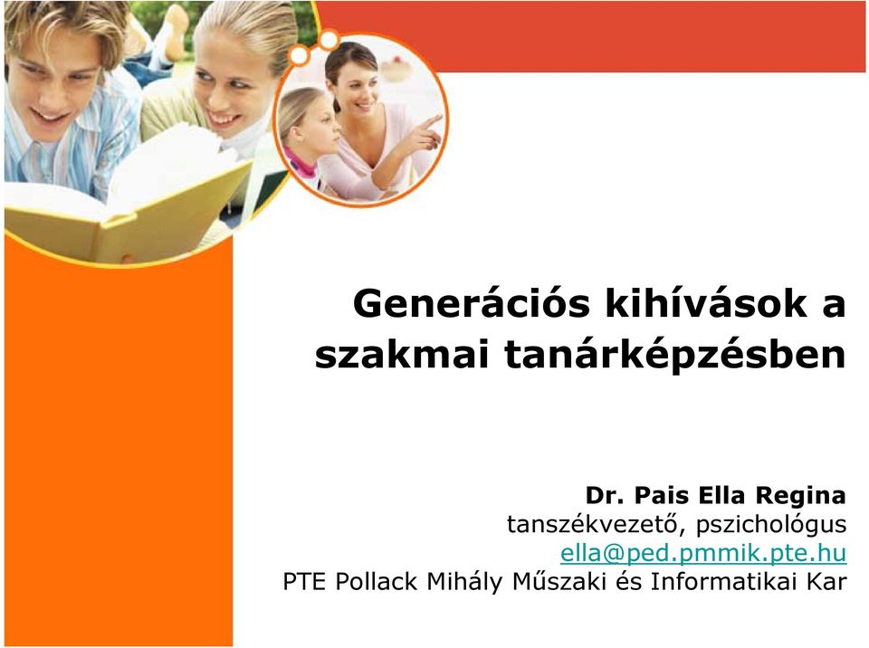 Pais Ella Regina tanszékvezető,