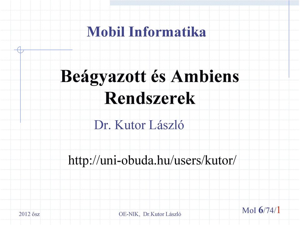 Beágyazott és Ambiens Rendszerek - PDF Free Download