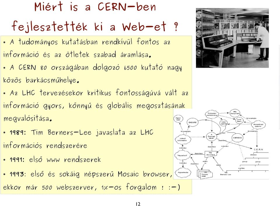 Az LHC tervezésekor kritikus fontosságúvá vált az információ gyors, kőnnyű és globális megosztásának megvalósítása.