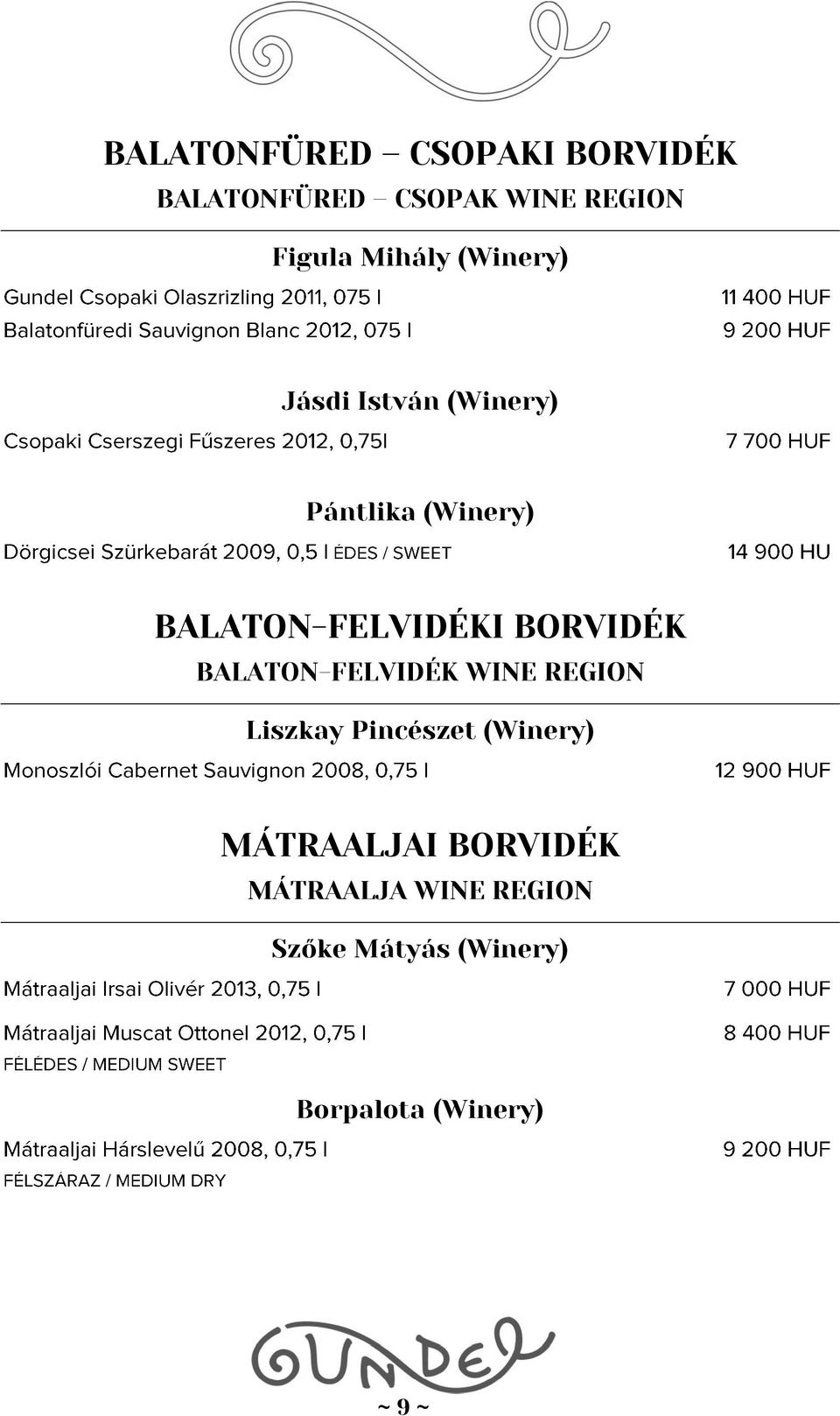BORVIDÉK BALATON-FELVIDÉK WINE REGION Liszkay Pincészet (Winery)