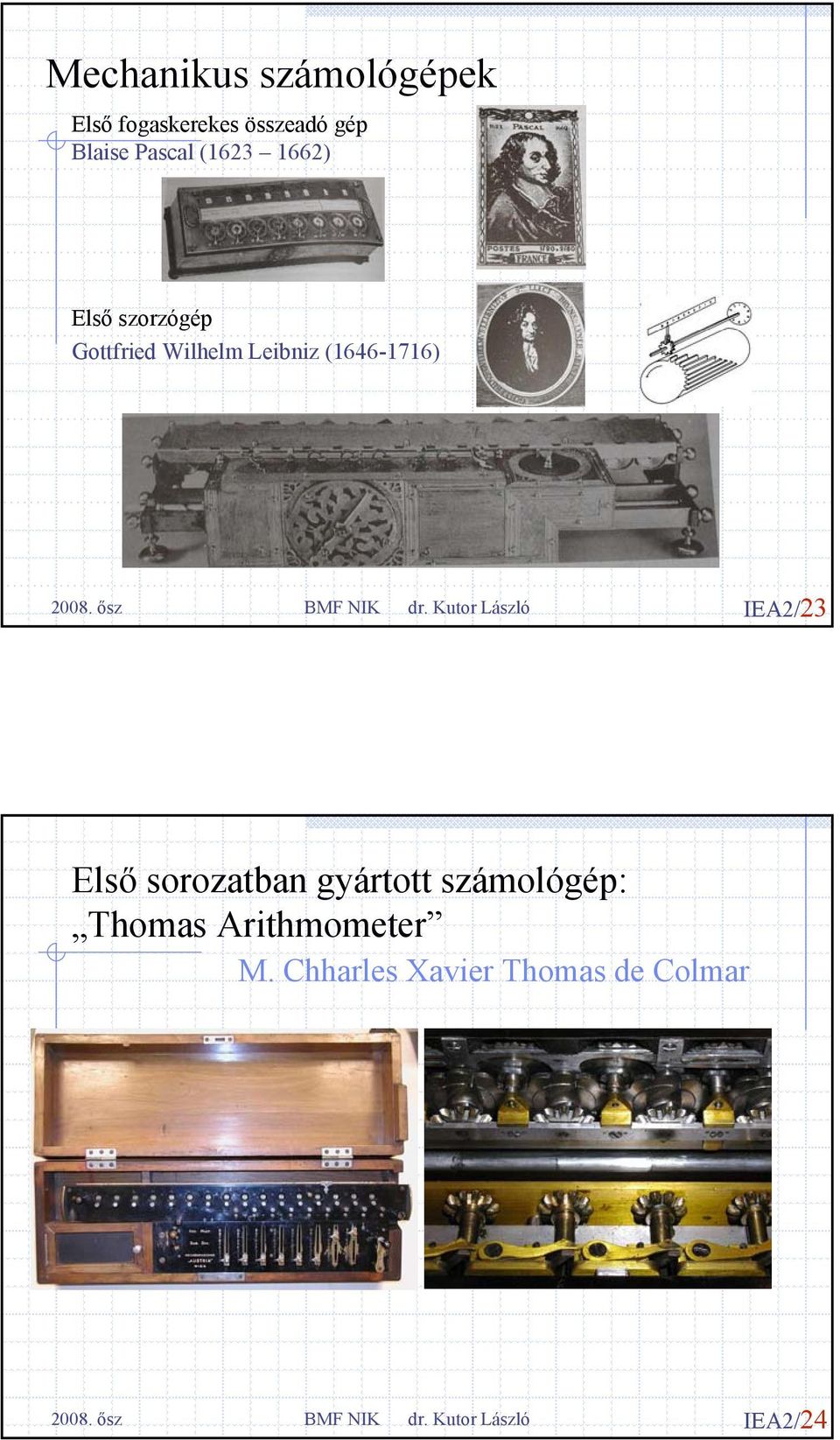 Leibniz (1646-1716) IEA2/23 Első sorozatban gyártott