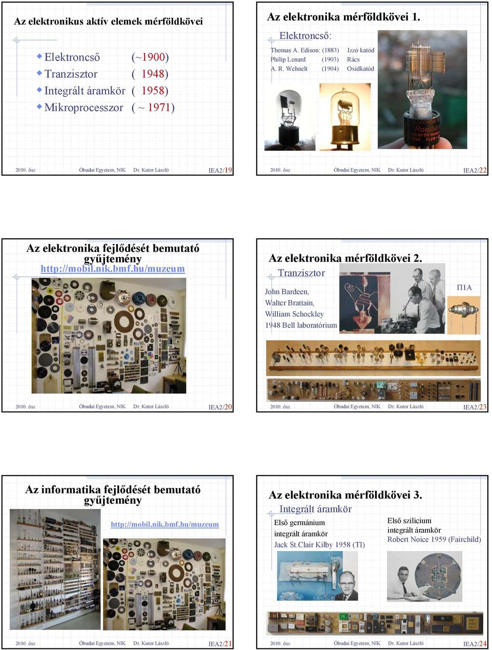 hu/muzeum Az elektronika mérföldkövei 2.