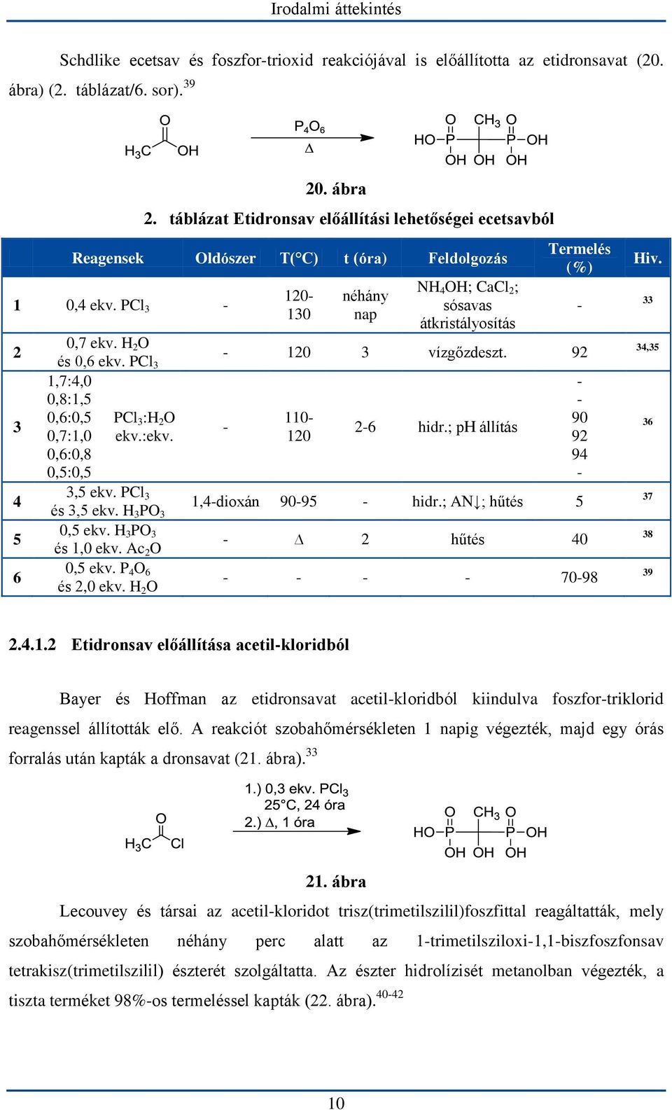 PCl 3 1,7:4,0 0,8:1,5 0,6:0,5 PCl 3 :H 2 O 0,7:1,0 ekv.:ekv. 0,6:0,8 0,5:0,5 3,5 ekv. PCl 3 és 3,5 ekv. H 3 PO 3 0,5 ekv. H 3 PO 3 és 1,0 ekv. Ac 2 O 0,5 ekv. P 4 O 6 és 2,0 ekv.