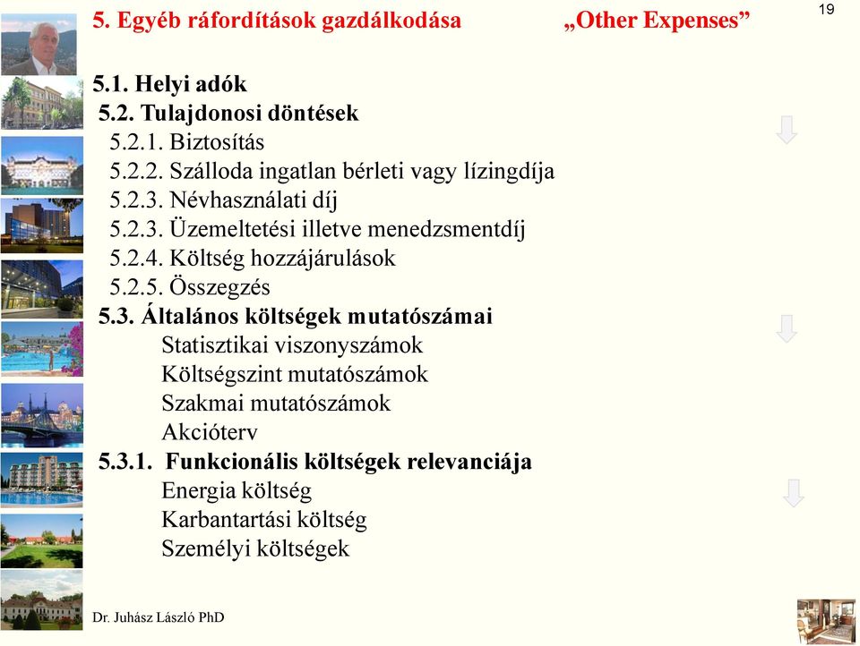 3.1. Funkcionális költségek relevanciája Energia költség Karbantartási költség Személyi költségek