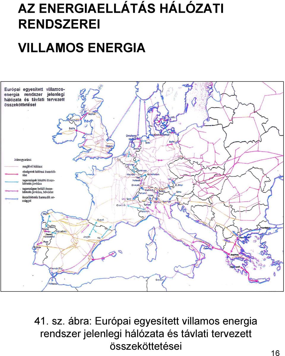 ábra: Európai egyesített villamos energia