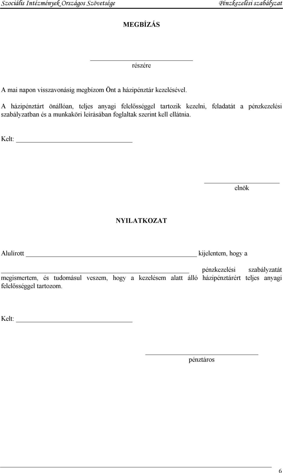 munkaköri leírásában foglaltak szerint kell ellátnia.