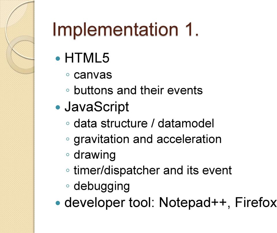 data structure / datamodel gravitation and