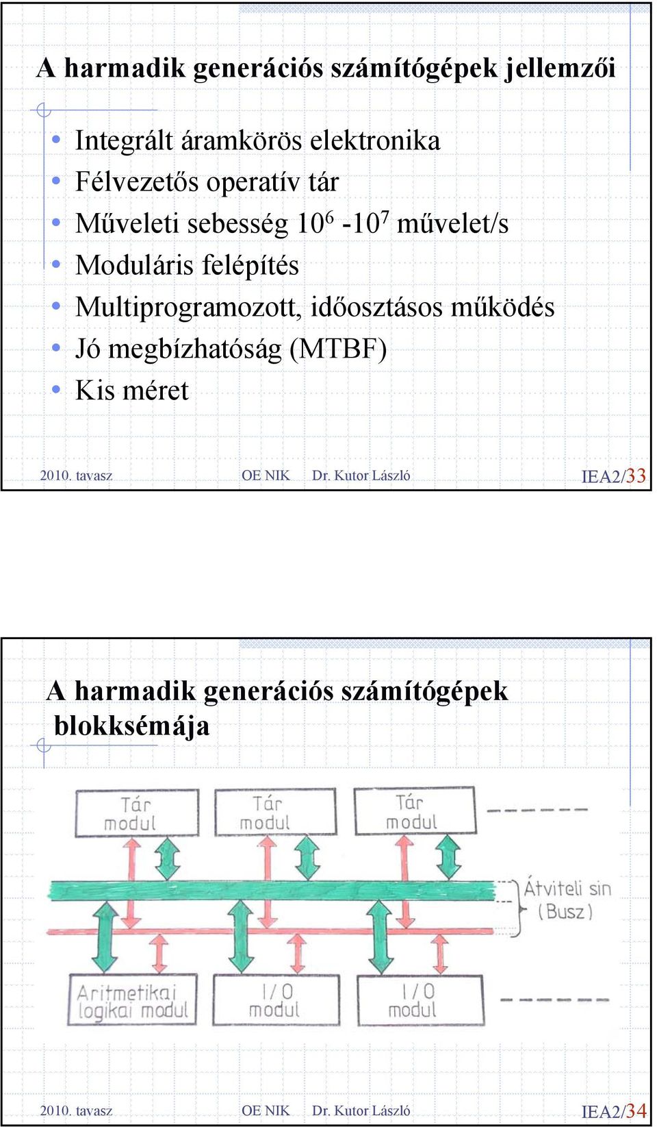 Moduláris felépítés Multiprogramozott, időosztásos működés Jó