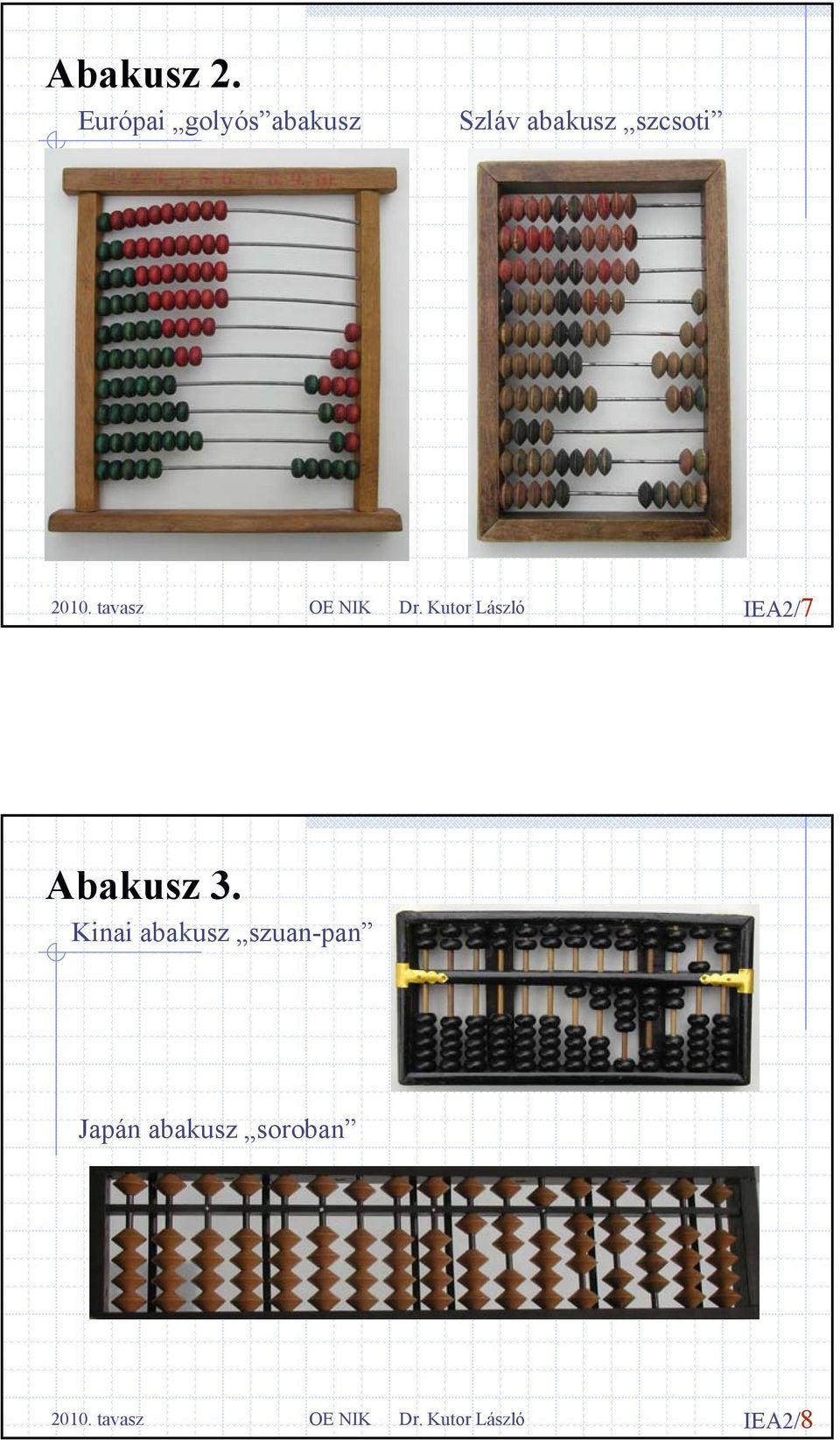 abakusz szcsoti IEA2/7 Abakusz