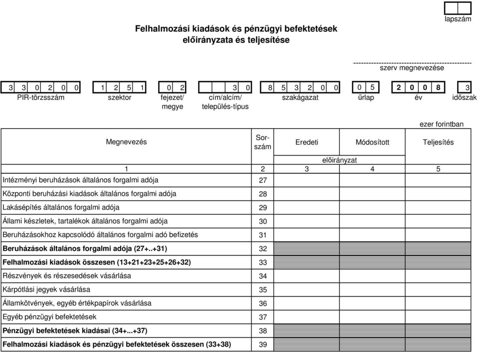 forgalmi adója (27+.