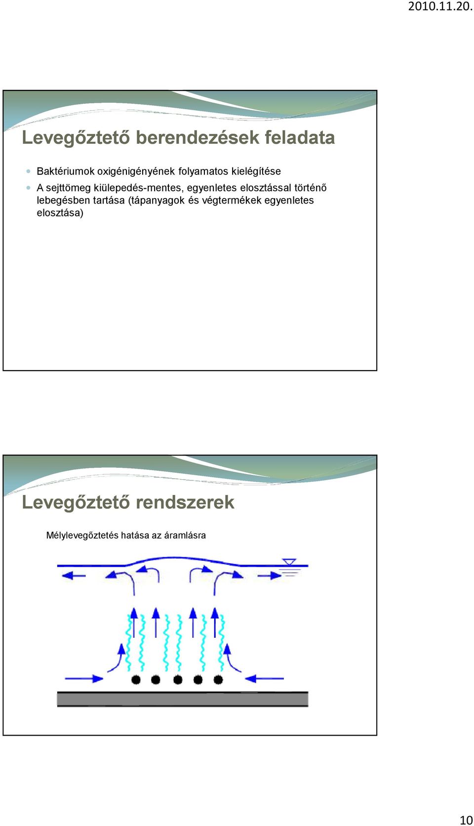 elosztással történő lebegésben tartása (tápanyagok és végtermékek