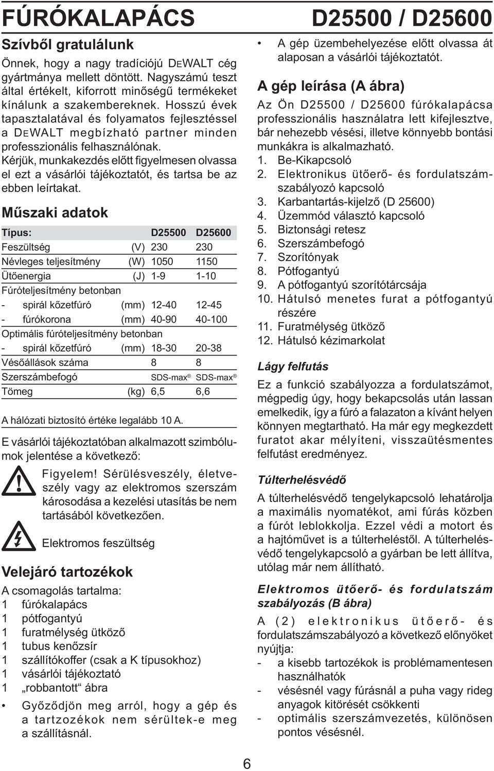 Kérjük, munkakezdés előtt figyelmesen olvassa el ezt a vásárlói tájékoztatót, és tartsa be az ebben leírtakat.