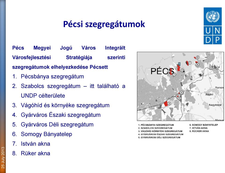 Szabolcs szegregátum itt található a UNDP célterülete 3.