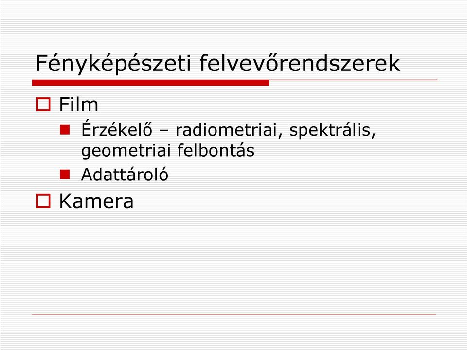 Érzékelő radiometriai,