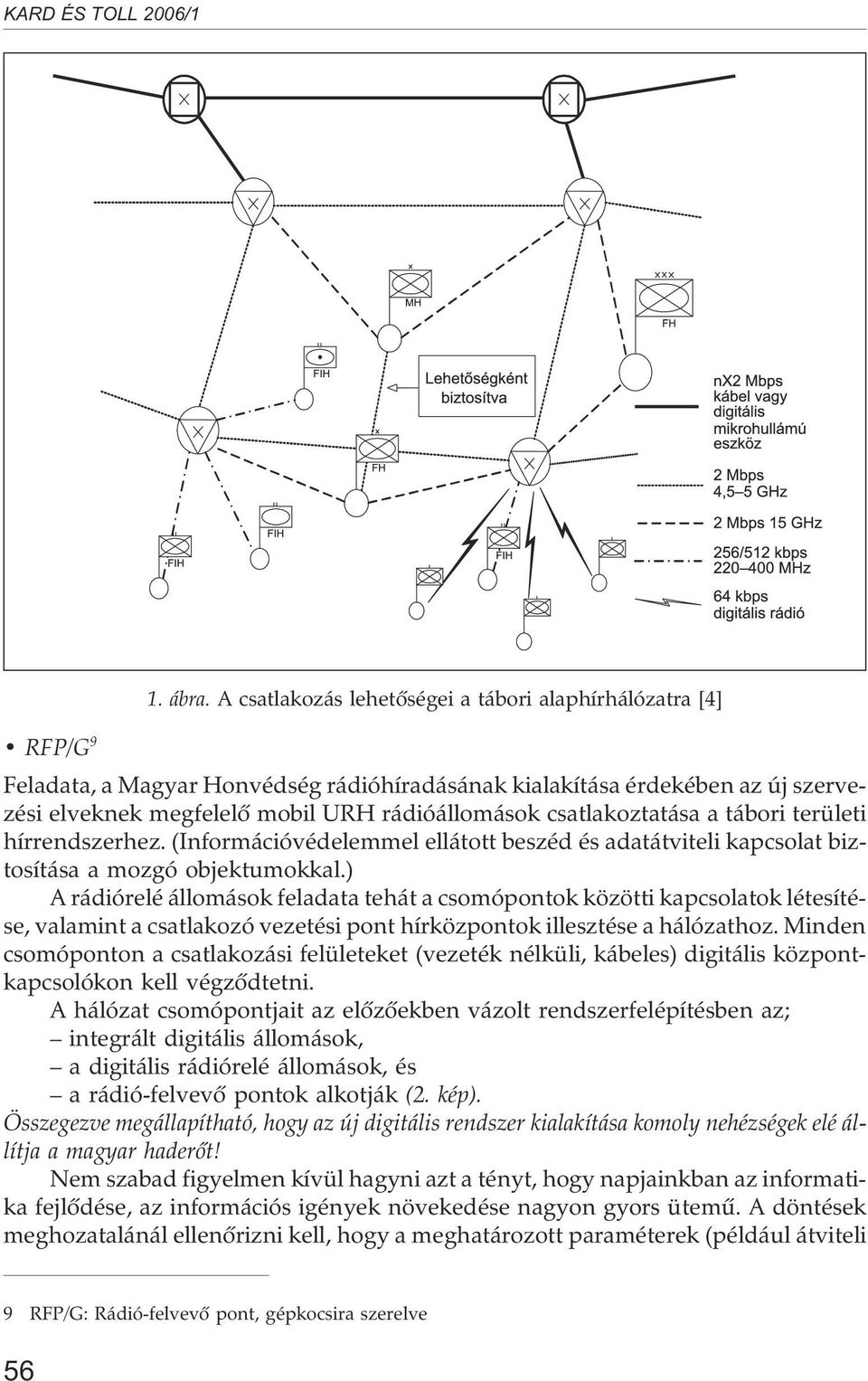 csatlakoztatása a tábori területi hírrendszerhez. (Információvédelemmel ellátott beszéd és adatátviteli kapcsolat biztosítása a mozgó objektumokkal.