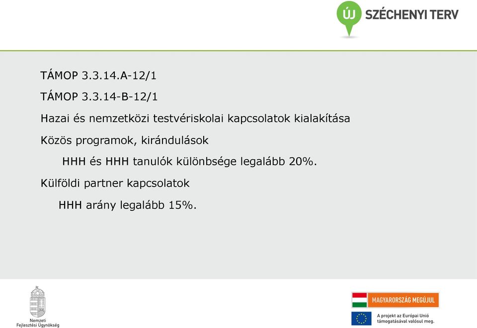 14-B-12/1 Hazai és nemzetközi testvériskolai kapcsolatok