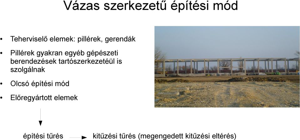 tartószerkezetéül is szolgálnak Olcsó építési mód