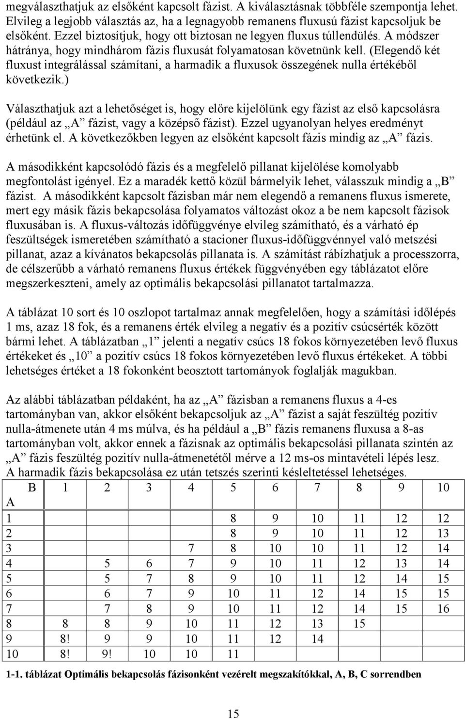 (Elegendő két fluxust integrálással számítani, a harmadik a fluxusok összegének nulla értékéből következik.