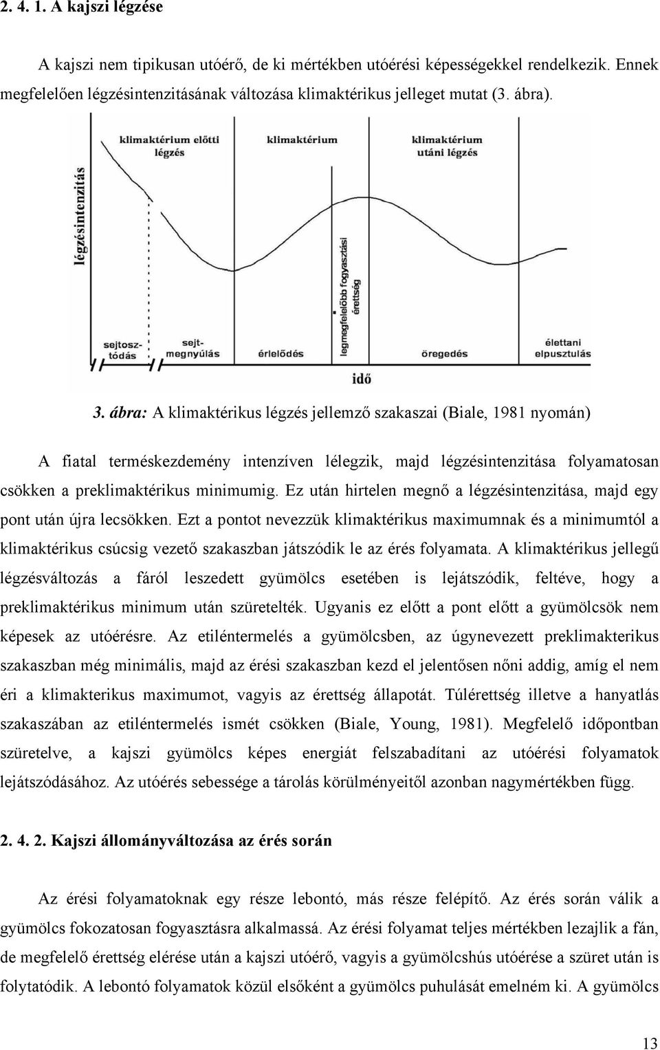 Ez után hirtelen megnő a légzésintenzitása, majd egy pont után újra lecsökken.