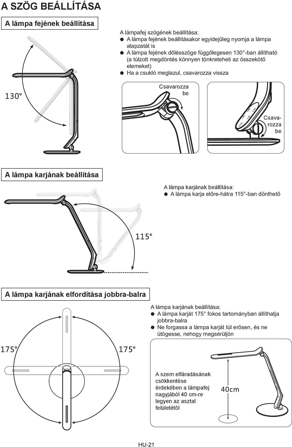 STL 100. Asztali LED-lámpa órával HASZNÁLATI ÚTMUTATÓ - PDF Free Download