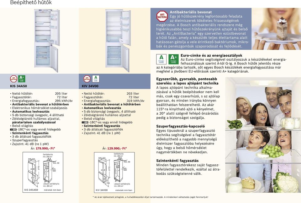 Az AntiBacteria egy szervetlen ezüstbevonat a hűtő falán, amely a készülék teljes élettartama alatt hatásosan gátolja a vele érintkező baktériumok, mikrobák és penészgombák szaporodását és fejlődését.