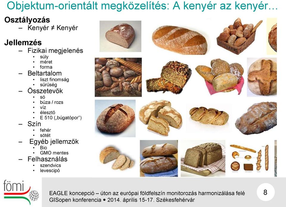 finomság sűrűség Összetevők só búza / rozs víz élesztő E 510 ( búgatópor )