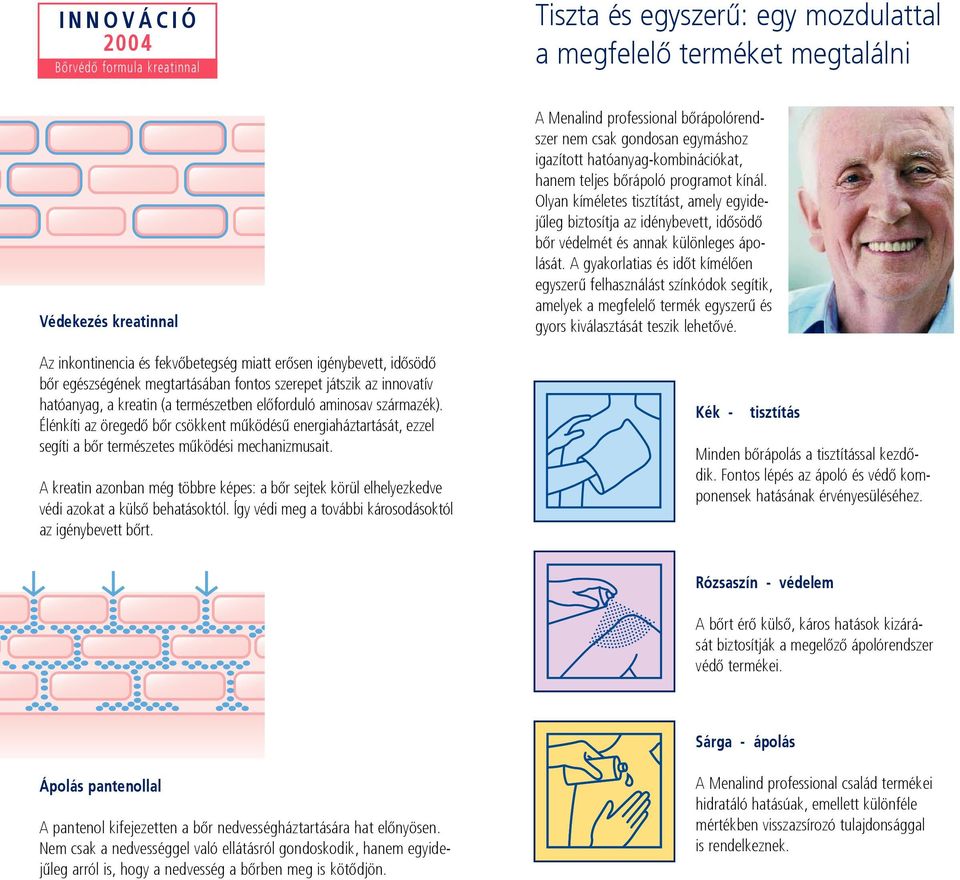 Élénkíti az öregedõ bõr csökkent mûködésû energiaháztartását, ezzel segíti a bõr természetes mûködési mechanizmusait.