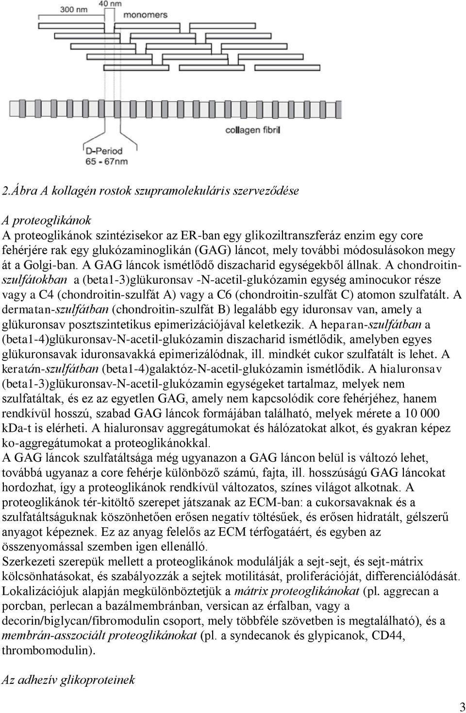 A chondroitinszulfátokban a (beta1-3)glükuronsav -N-acetil-glukózamin egység aminocukor része vagy a C4 (chondroitin-szulfát A) vagy a C6 (chondroitin-szulfát C) atomon szulfatált.