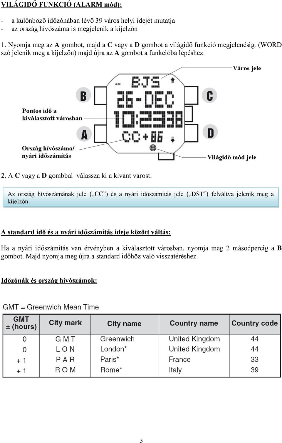 HASZNÁLATI ÚTMUTATÓ DIGITÁLIS PULSAR KARÓRÁHOZ (CAL.: W861, REF.: PQ2 ) -  PDF Ingyenes letöltés