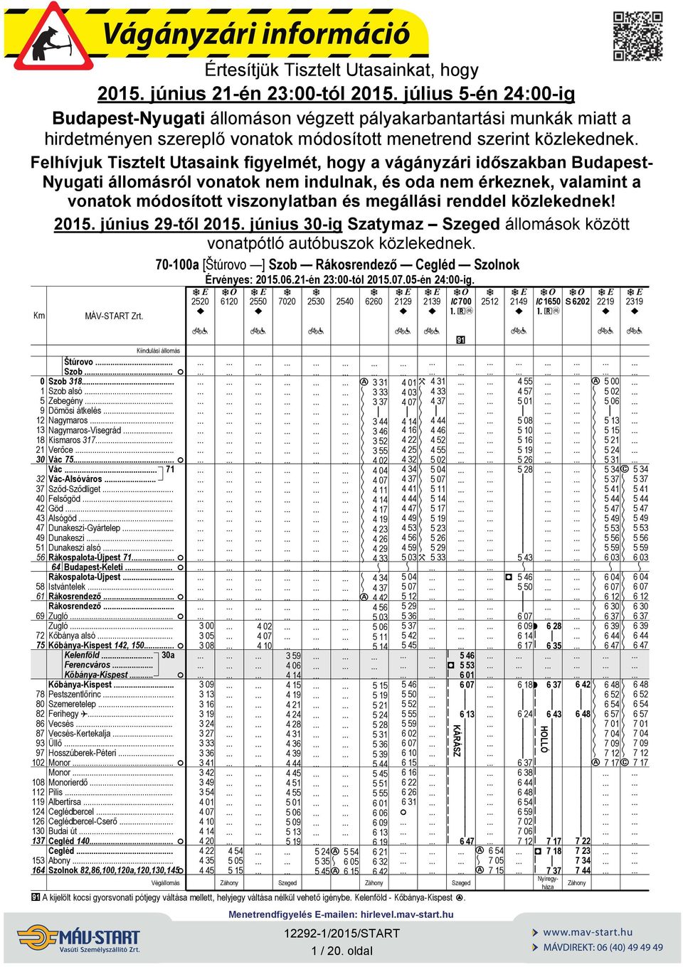 . 9 Dömös átkelés 12 Nagymaros 13 Nagymaros-Vsegrád.. 1 Ksmaros 317 21 Verőce. Vác.. F 32 Vác-Alsóváros 37 Sződ-Sződlget 40 Felsőgöd 42 Göd.. 43 Alsógöd.. 47 Dunakesz-Gyártelep 49 Dunakesz.