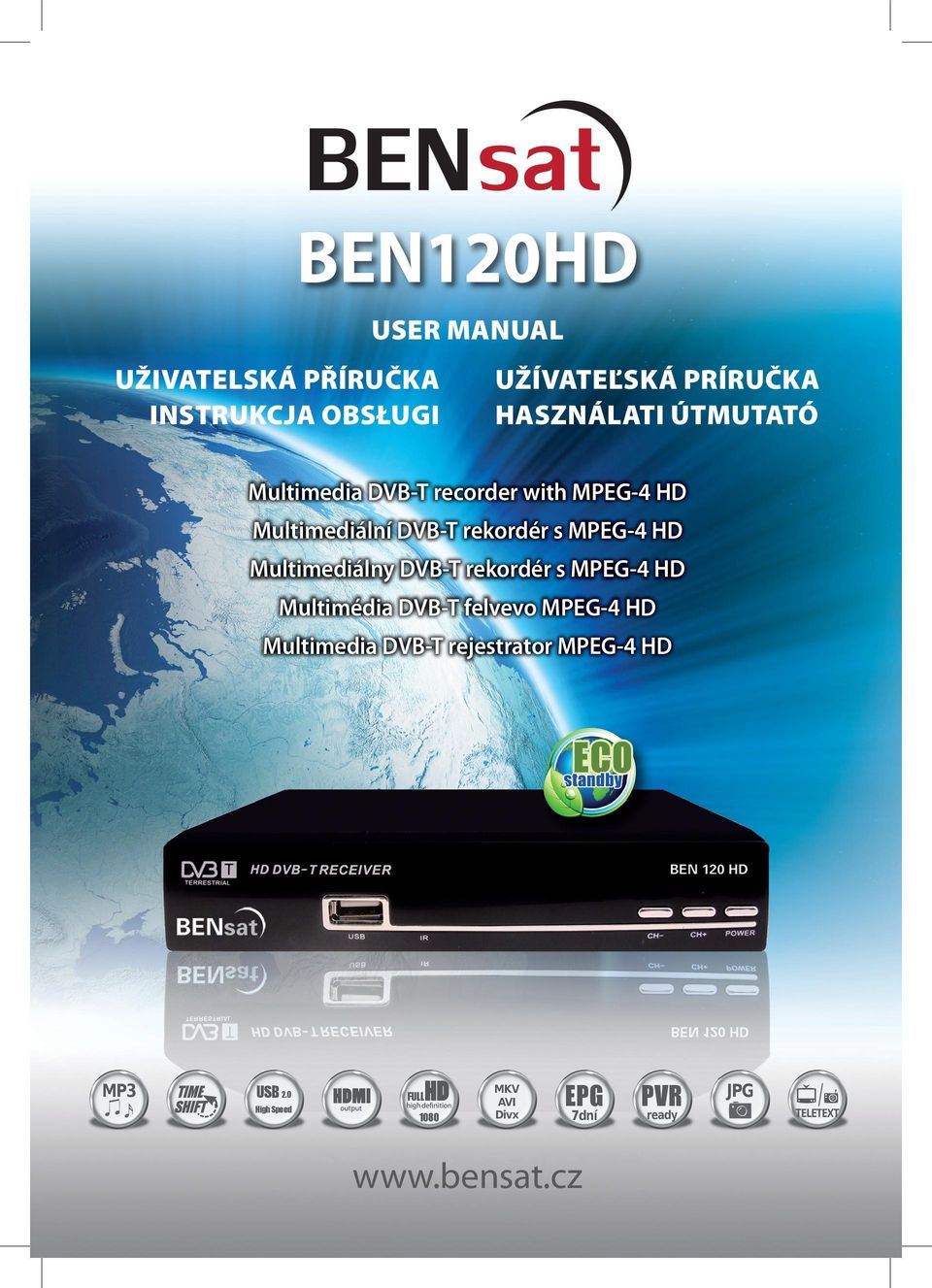 Multimediálny DVB-T rekordér s MPEG-4 HD Multimédia DVB-T felvevo MPEG-4 HD Multimedia DVB-T