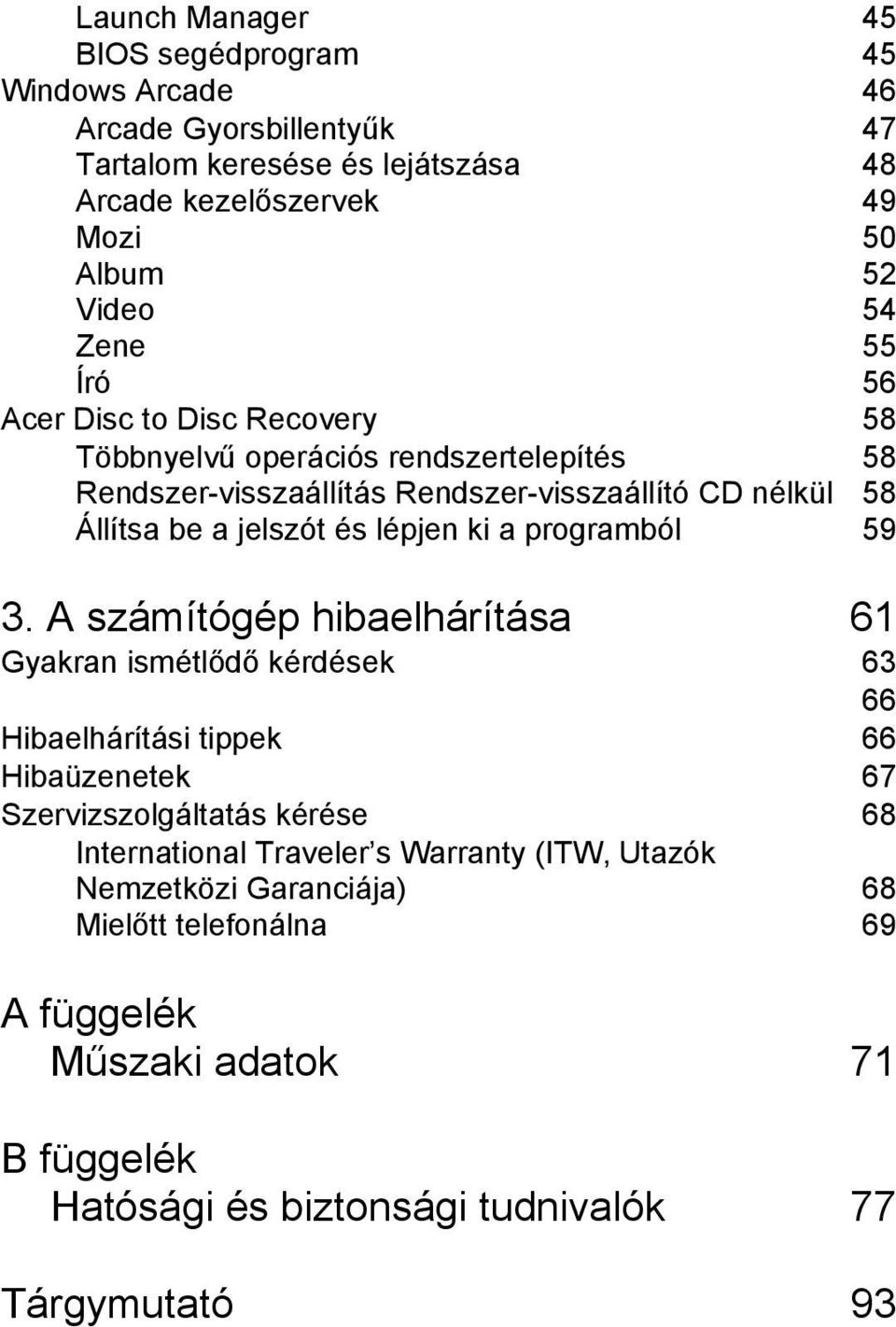 lépjen ki a programból 59 3.